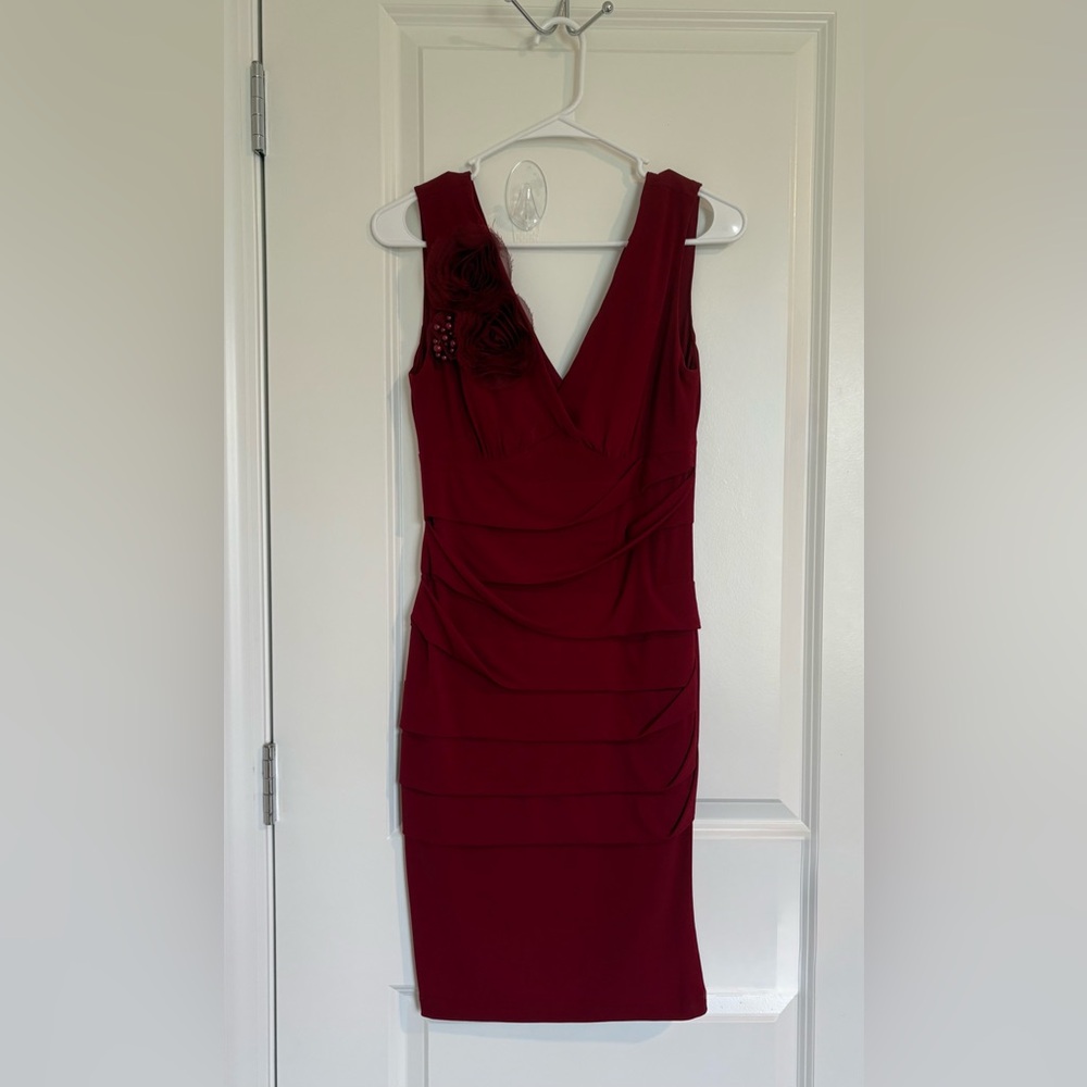 Dress Barn Deep Red Cocktail Dress
Women size 4